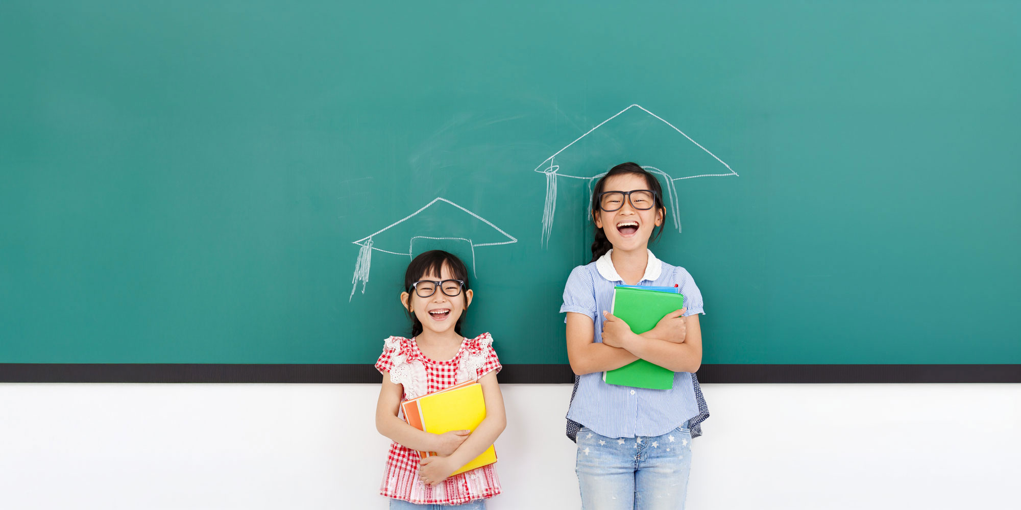Happy students